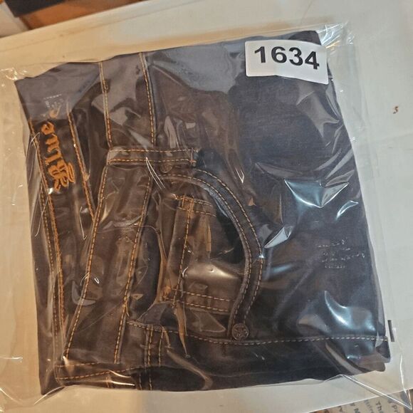 Blue Faith Jeans Womens 6 Black Skinny Straight Leg Denim - Picture 9 of 9